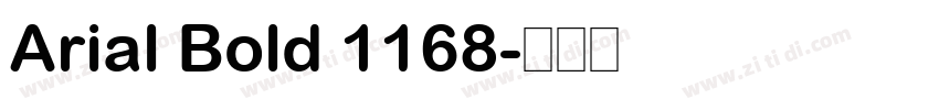 Arial Bold 1168字体转换